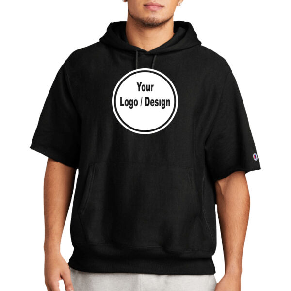 EX - Reverse Weave ® Short Sleeve Hooded Sweatshirt Thumbnail